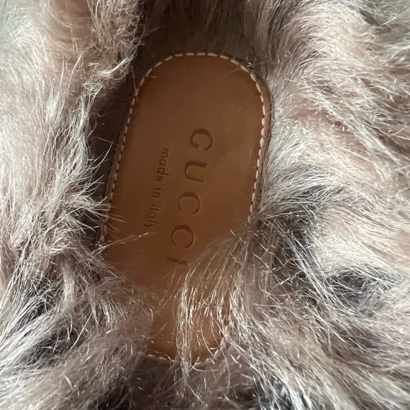 Gucci woman’s black princetown fur sides 100% authentic Mules slipper - Picture 5 of 16